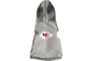 Littlearth NFL Kansas City Chiefs Team Dog Crew Neck, Small, Red