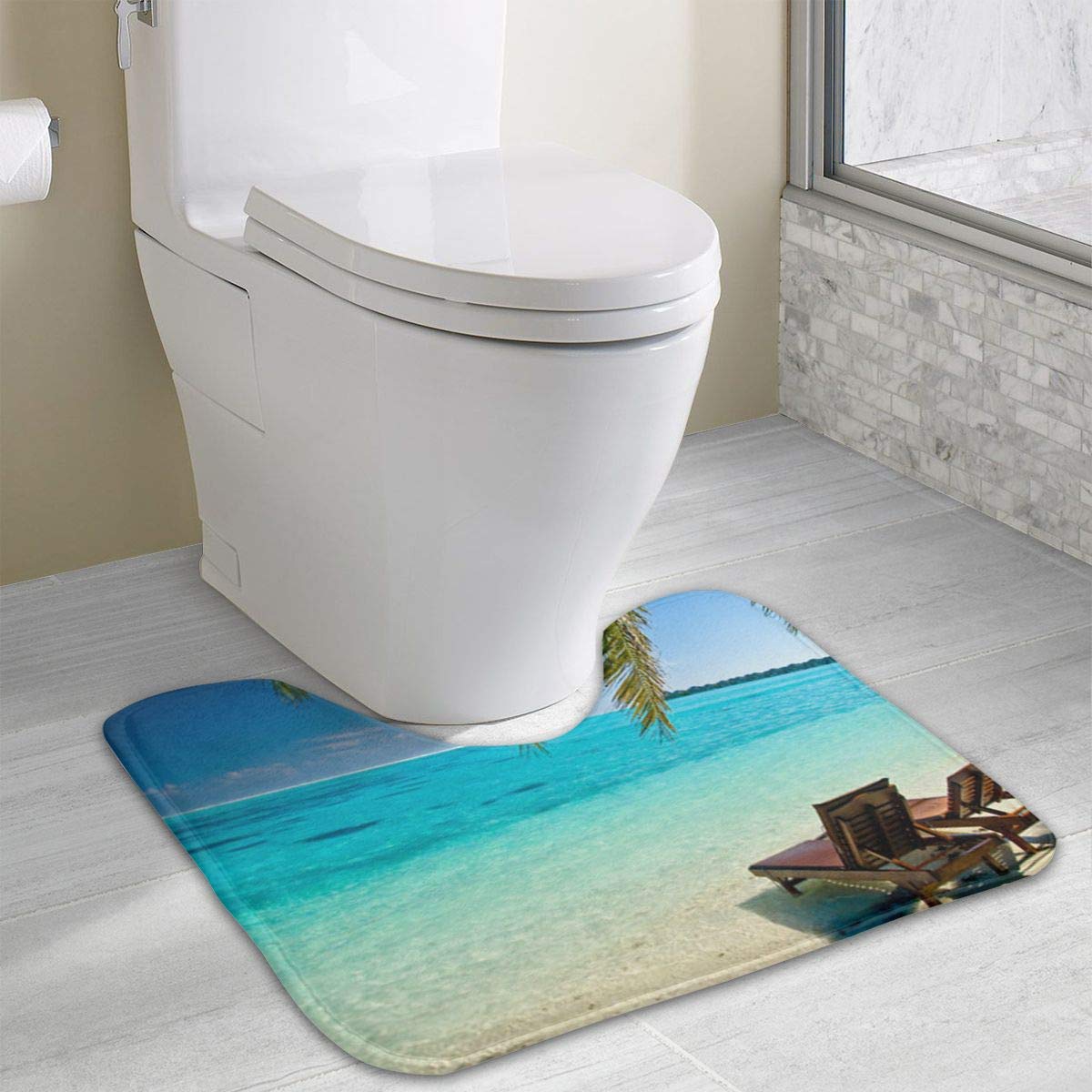 Amazon Com Head Space Exquisite Sea View Toilet Carpet Seamless