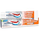 Aquafresh Extreme Clean Whitening Action Fluoride Toothpaste, 5.6 oz | For Cavity Protection, Whitens Teeth, 24 Hour Sugar Acid Protection, Mint Blast, Lasting Fresh Mint Flavor