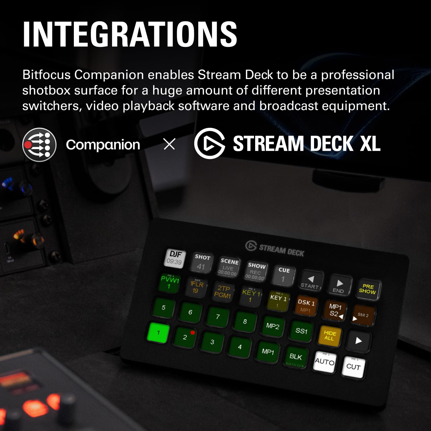 Elgato Stream Deck XL – Advanced Studio Controller, 32 macro keys, trigger actions in apps and software like OBS, Twitch, ​YouTube and more, works with Mac and PC