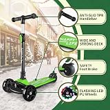 besrey Kids Scooter Big Wheels Foldable Kick Scooter 3 Wheel Lean to Steer view 3