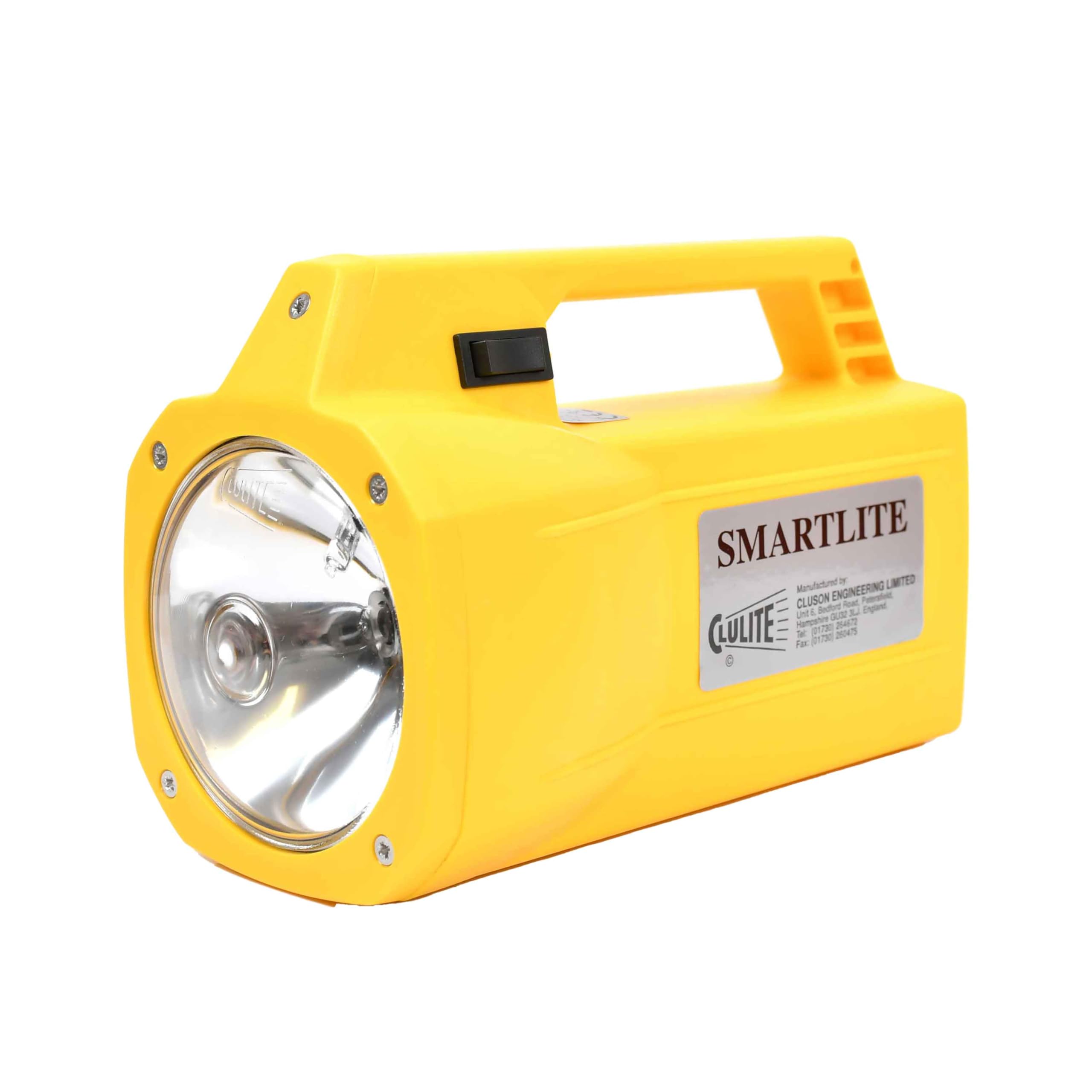 Clulite Smartlite SLA 6v 10ah Rechargeable Torch LED - Yellow
