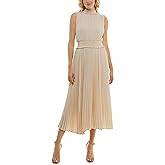 Nanette Nanette Lepore Womens Smocked High Neck Pleated Maxi Dress