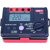 UNI-T 2500V Insulation Tester Megohmmeter, Ground Resistance Meter | Megger Meter 0 Megohm to 20G&Omega; with AC 500V/1000V Testing Voltage &amp; LCD Display Backlight UT502A