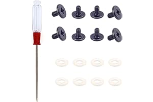 QTEATAK PCIe NVMe M.2 Black Mounting Screws Screwdriver Kit Compatible with Asus, Gigabyte, MSI, ASRock Motherboards