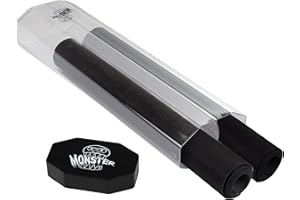 MONSTER PROTECTORS The Original Monster Prism Dual Playmat Tube (Black)-Easy In and Out Case Design, Holder Won't Roll Off Surfaces-TCG Game Mat Storage Compatible with Pokémon, Yu-Gi-Oh!, MTG, Magic: The Gathering, RPG