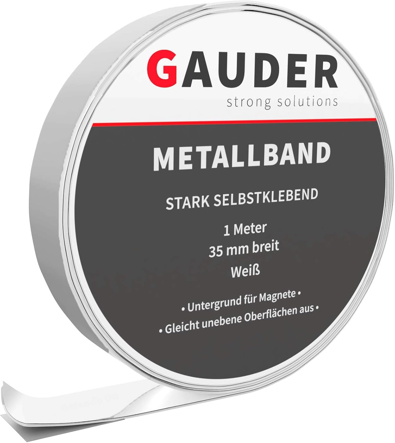 GAUDER Self-Adhesive Metal Tape, Ideal for Tonie® Figures & Shelves, Holding Surface for Magnets