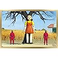 Trends International Netflix Squid Game - Doll Wall Poster, 14.725" x 22.375", Gold Framed Version