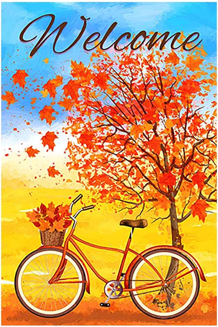Best 28 X 40 Bicycle Garden Flags