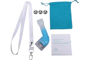 Luqeeg Breathing Trainer with Adjustable Obstruction Levels for Effective Lung Exercise At Home for All Ages and Respiratory 