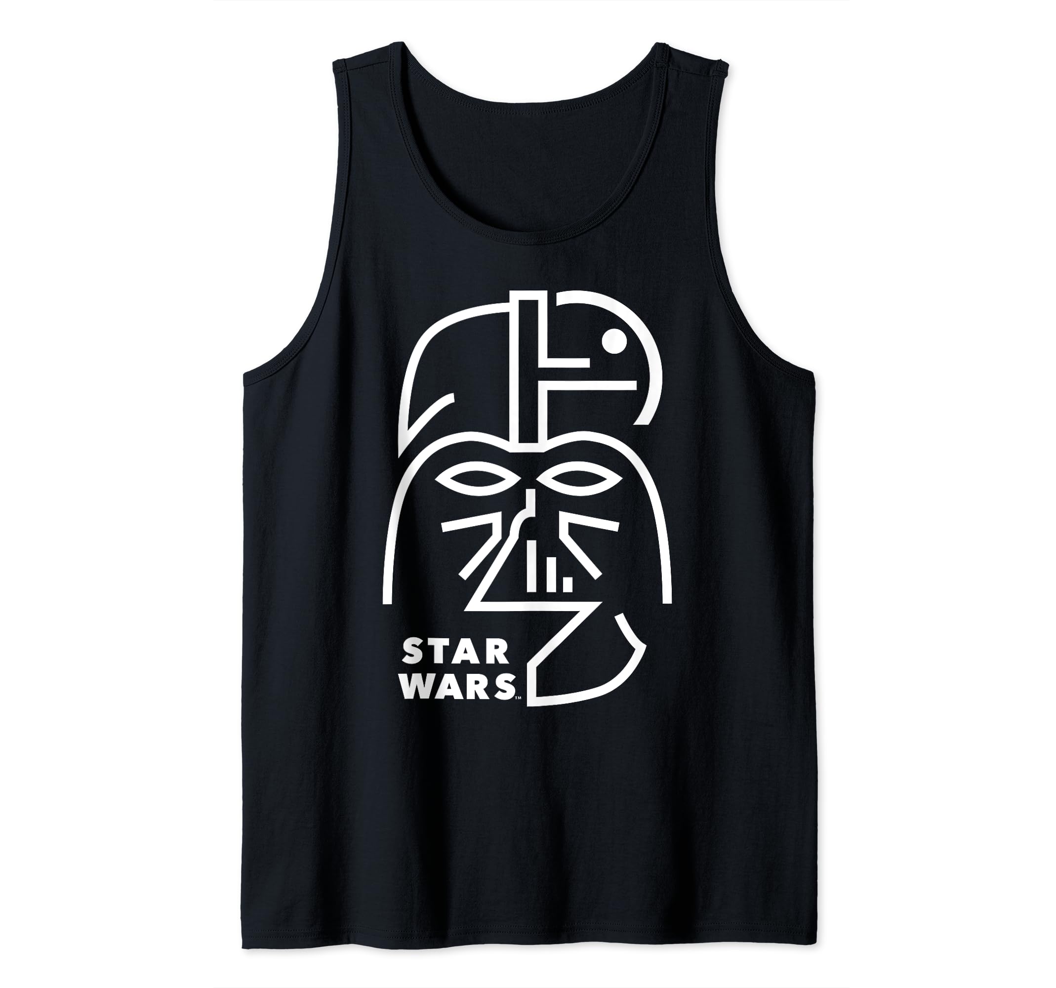 Star Wars Darth Vader Post-Impressionism Line Art Tank Top