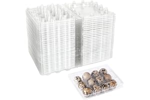 SENENQU 150 Pack 12 Grids Clear Quail Egg Carton Cheap Bulk, Small Plastic Quail Egg Storage Holder with Lid, Reusable Mini Quails Eggs Dispenser Holder Case for Small Pheasant Pigeon Egges