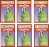 6 Pack Red Bird Cage Sand Paper Sheets 43 x 28 cm 30 Sheets 6x5 Pack view 1