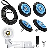 Dryer Repair Kit Fit for Samsung DV42H5000EW/A3 DV45H7000EW/A2 DV42H5200EP/A3 DV40J3000EW/A2, Includes DC97-16782A Samsung Dryer Roller, 6602-001655 Dryer Belt, DC93-00634A Idler Pulley by Techecook