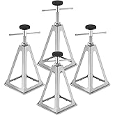 BOYISEN RV Stabilizer Jacks - Aluminum Camper Stabilizer Jacks Set of 4 Height Adjustable 11-17inch Trailer Stabilizer Jacks,