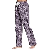 CYZ Women's 100% Cotton Woven Poplin Sleep Pajama Pants