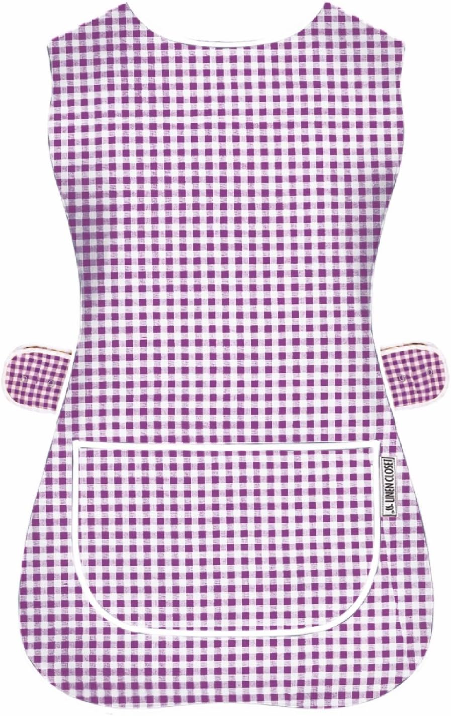 LINEN CLOSET Unisex Tabard Apron with Pockets 65/35 Poly Cotton