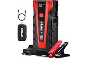 Scatach 011 5000A Car Battery Jump Starter,12V Jump Starter Battery Pack (up to 14.0L Gasoline and 12.0L Diesel Engine), Portable Jump Box with 3 Modes Flashlight and Jumper Cable