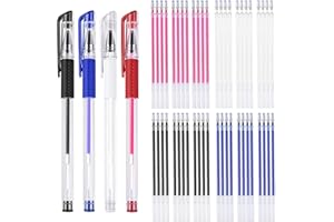 JANYUN 4 Pieces Heat Erasable Pens for Fabric with 28 Refills Fabric Marking Pens Fabric Markers for Quilting Sewing DIY Dressmaking Fabrics Tailors Chalk(32)