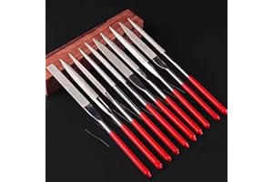 10PCS Steel Needle File Set, Mini Hand Files for Wood, Plastic & Metalworking