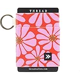 Thread Wallets Ultra Slim Minimalist Card Holder Wallet for Men and Women (Red/Pink, One Size)