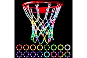 MECHDAUP LED Basketball Hoop Lights, Remote Control LED Basketball Net Replacement(12 Loops Rim), 16 Color Change, Waterproof& Easy to Install, Bright to Play at Night Indoor and Outdoor