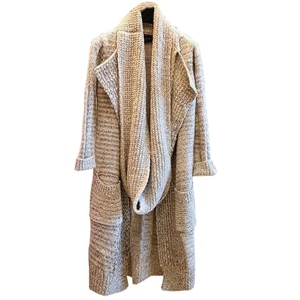 Elecenty Damen Stricken Strickjacke Gestrickt Sweater Mantel Strickwarens Winterjacke Cardigan Frauen Jacke Outwear Lose Wint
