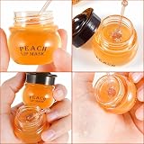 Anulely Honey Peach Lip Mask Balm for Dry Lips Overnight Plumper Moisturiser view 6