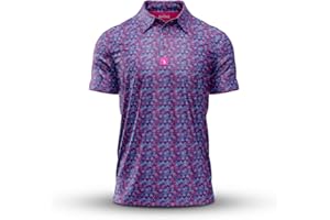 Bogey Bros - Funny Golf Polo Shirts – 4 Way Stretch Men’s Golf Shirts Short Sleeve, Golf Polos for Men with UPF 50 Protection