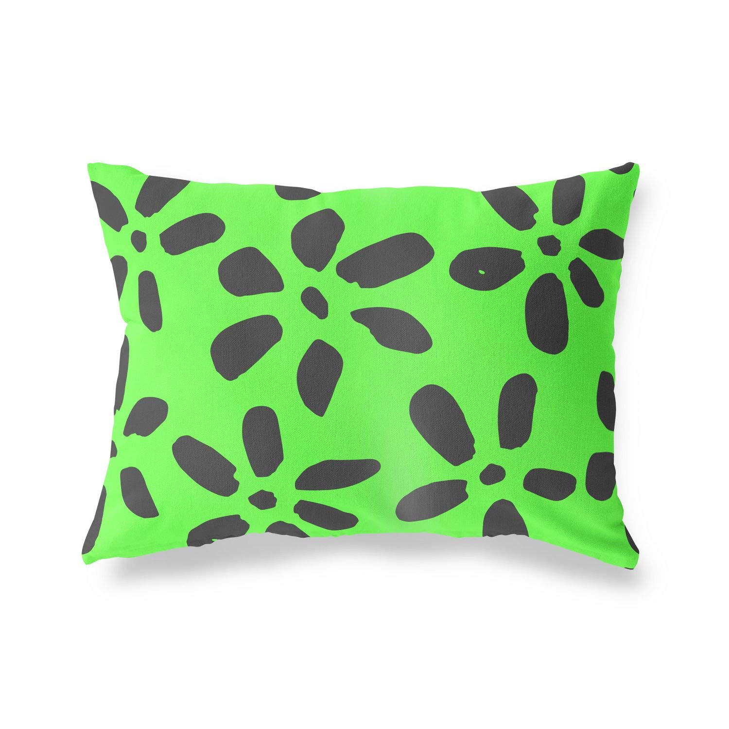 BonaMaison Decorative Cushion Cover, Neon Green Fume Throw Pillow Covers, Home Decorative Pillowcases for Livingroom, Sofa, Bedroom, Size: 45X60 Cm - Designed and Manufactured in Turkey