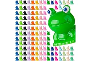 Diinokiy 180Pcs Mini Resin Frog Garden Decor Cute Green Figurines Miniature Tiny Frogs Fairy Animals Moss DIY Charms Landscape Aquarium Dollhouse Birthday Gift Party School Ornament Potted Plant Toy