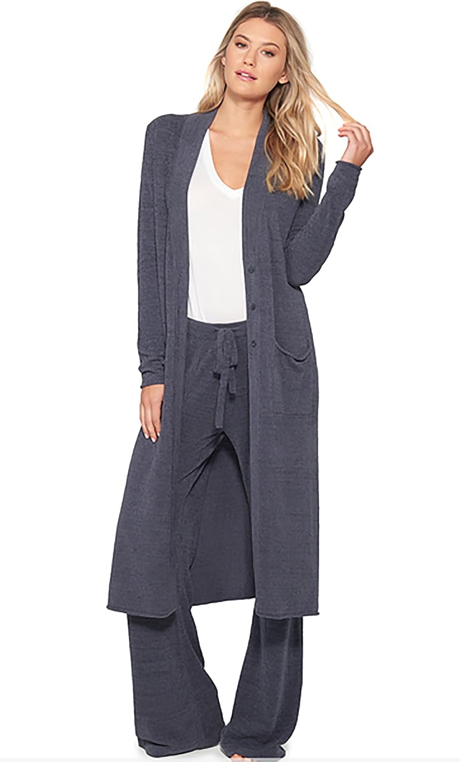 Barefoot Dreams CozyChic Ultra Lite Women's Duster, Long Sleeve, Open