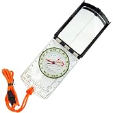 Sun Company ProSight Sighting Map Compass with Adjustable Declination - Lightweight Orienteering Baseplate Compass for Hiking, Backpacking, and Survival Navigation | Professional Grade