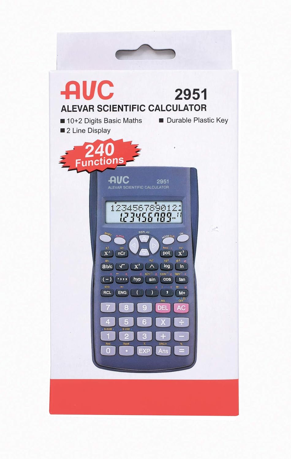 Alevar 2951 Calculator, Black - Image 3