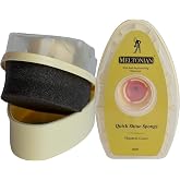 Meltonian Quick Shine Sponge for Leather, Shoes and Boots, with Self Replanishing Resorvour, Neutral Clear No Color