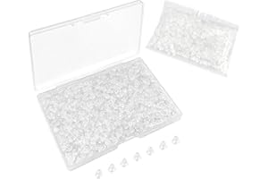 YMSDZHL 1200pcs 4mm Silicone Earring Backs for Studs Earring Backings Soft Clear Ear Safety Back Pads Backstops Bullet Clutch Stopper Replacement for Fish Hook Studs Hoops