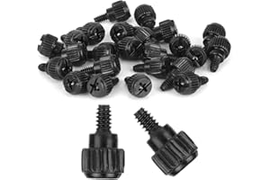 30pcs Computer Case Thumb Screws, 6-32 Thread M3.5x6mm PC Case Fastener Thumbscrews for Computer Cases Cover Power Supply PCI