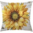 HGOD DESIGNS Federa Per Cuscino 45x45 Cm – Lino E Cotone Naturale, Con Cerniera Invisibile
