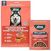 Jinx Dog Food Bundle - 4lb Salmon Dry Dog Food & 8-Pack Homemades Salmon & Chicken Wet Food Pouches (3-oz)