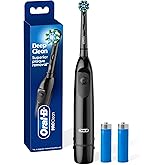 Oral-B Pro 100 CrossAction, Battery Powered Toothbrush, Black, 1 Count (Pack of 1)