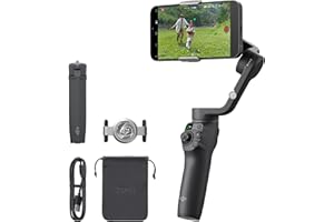 DJI Osmo Mobile 6 Gimbal Stabilizer for Smartphones, 3-Axis Phone Gimbal, Built-In Extension Rod, Object Tracking, Portable and Foldable, Vlogging Stabilizer, YouTube TikTok, Slate Gray