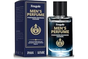 Feugole Pheromone Cologne for Men, Premium Perfume to Attract Women, Extra Strength Pure Pheromone Perfume Oil-Natual Fresh Scents, Enhancement Glamour, Large capacity & Durable-50 ML