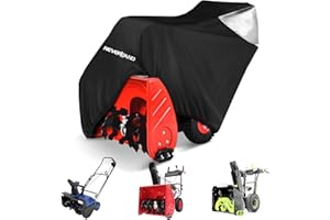 NEVERLAND Waterproof Snow Blower Cover - 600D Snowblower Covers Waterproof Outdoor, Universal Size Fits Single and Two Stage Snow Blowers, Compatible with EGO, Toro, Ariens, Honda and Cub Cadet