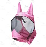 Harrison Howard CareMaster Pro Luminous Horse Fly Mask with Ears UV Protection view 2
