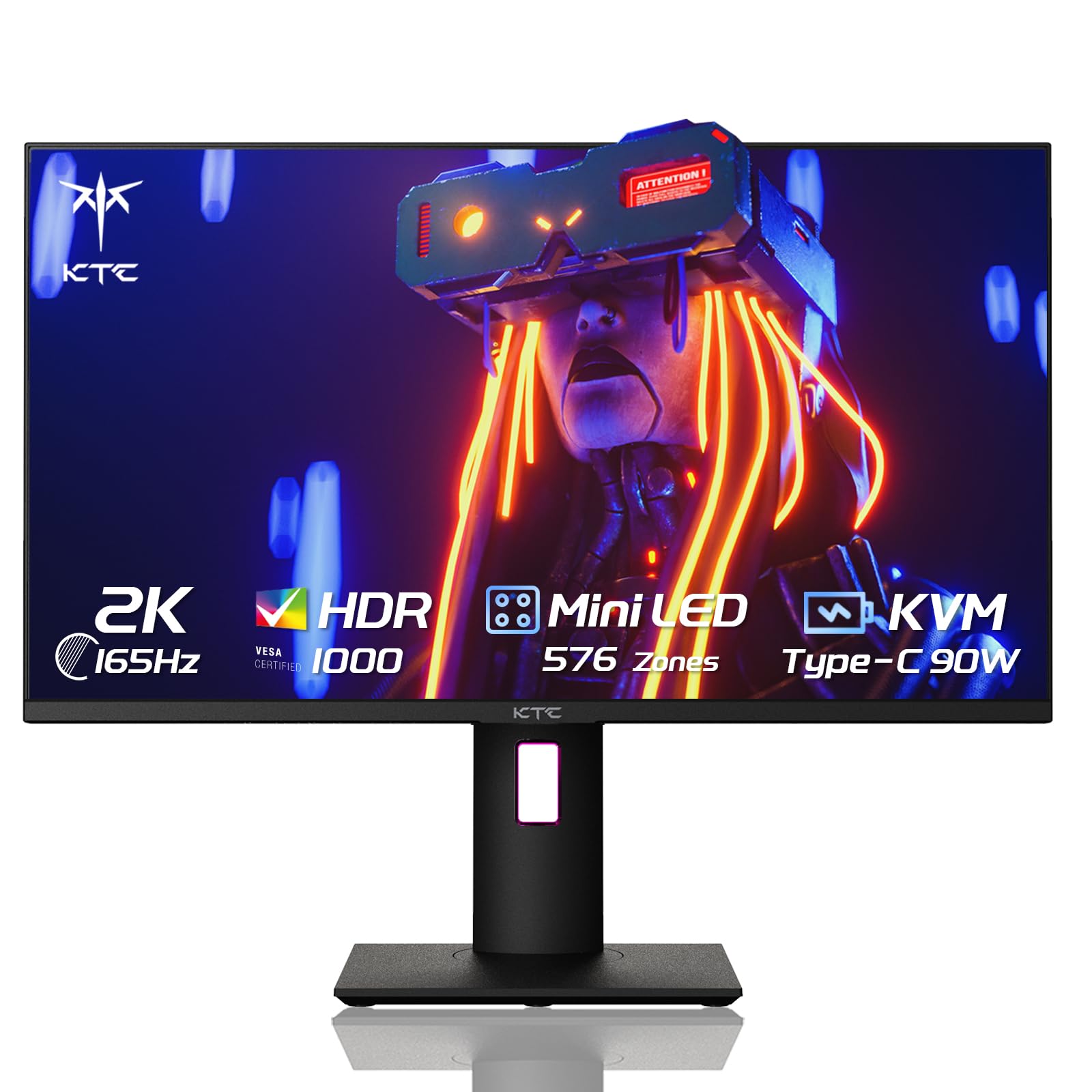 KTC Computer Monitor, Widescreen Display (2K miniled, 43)
