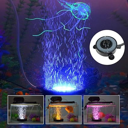 Amazon Com Kapata Led Aquarium Air Bubble Light Fish Tank Air