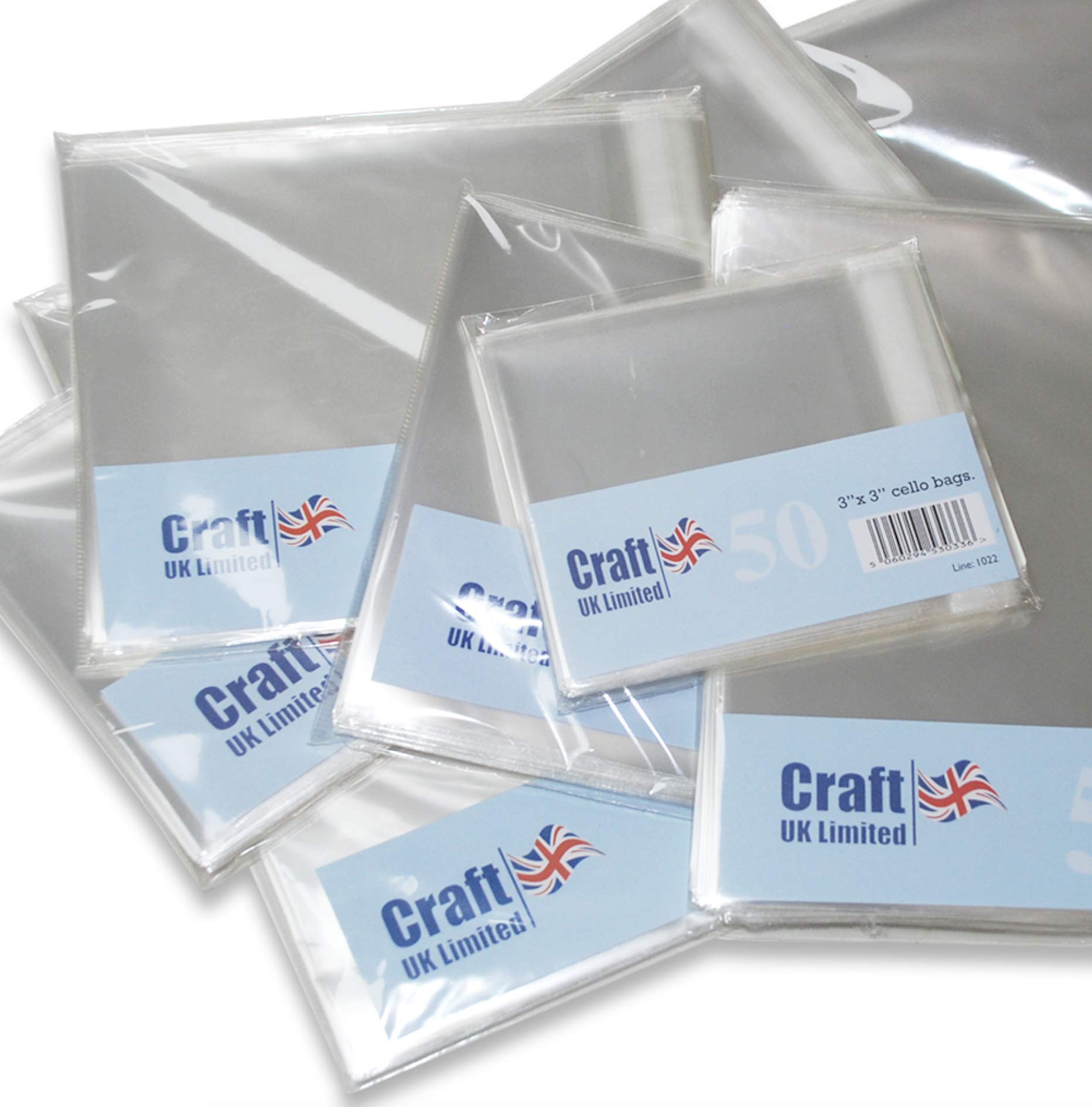Craft UK 1068 7x7 Cello Bags - 50 pack — image 1