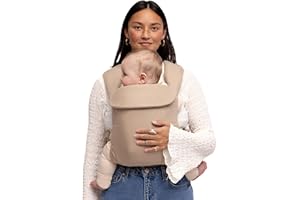 WildBird - Aerial Buckle Carrier - 2-24 Months - Standard (XS-XL) Desert Lark - Front & Back Carry - Cross Straps, Lumbar Support, Headrest, Hip Healthy, Baby Carrier - Baby Essentials - New Mom Gifts
