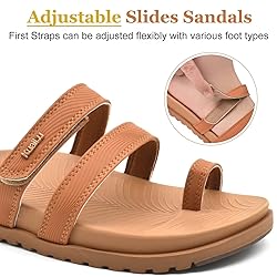 KuaiLu Womens Slides Sandals with Plantar Fasciitis