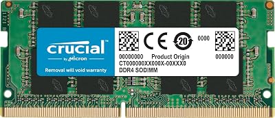 Crucial 16GB DDR4 SODIMM 3200MHz PC4-25600 CL22 Laptop Memory CT16G4SFRA32A